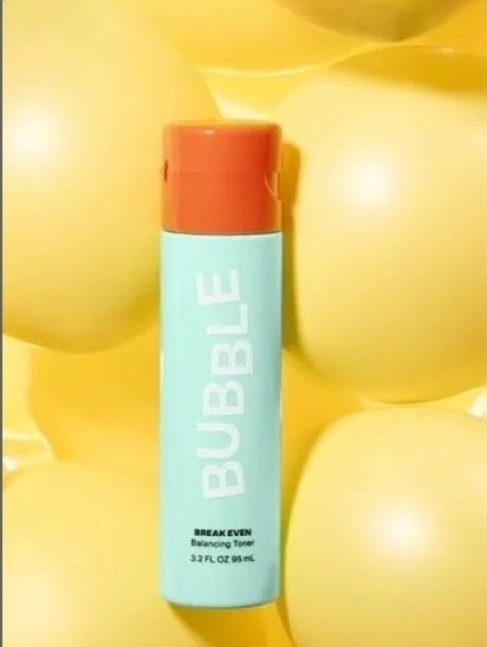 BUBBLE Break Even Balancing Toner — Coral Cap / Aqua Bottle